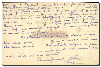 Widok na Dolinę Lautaret — Zima — Le Briançonnais Artistique, nr 101 — Rewers