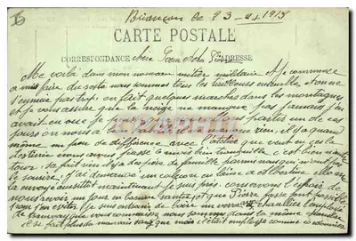 BRIANÇON (1.321 m.) — De Casernes van Ste-Catherine en Algemene uitzicht op Briançon en zijn Forten — LL. — Achterkant