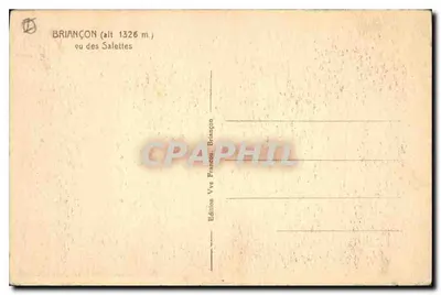 BRIANÇON (alt. 1326 m.) — widok z Salettes — Wydawnictwo Vive Française Briançon — Rewers