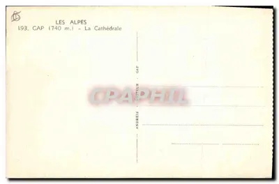Gap - A Catedral — As Alpes — Editor Andréis, n°193 — Verso