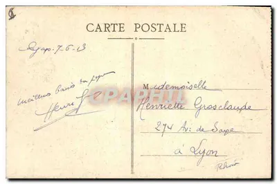 Briançon i Fort des Têtes — E.R. — Wydawca E.R. — Rewers