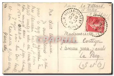 Dauphiné — Z De la Grave do Lautaret - Villard-d'Arène i Gombeynot - E.R. — n°816 — Rewers
