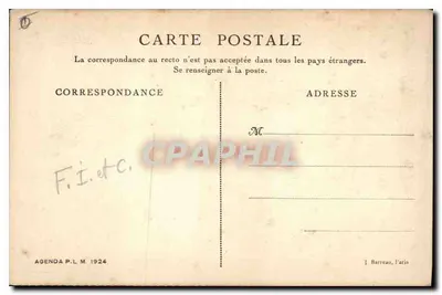 Dauphiné — Vallée du Guil — Agenda P.L.M. 1924 — Achterkant