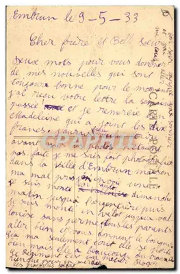 Embrun — Ogólny widok z Montagne d'Orel w tle — wydawca Mila Joubert, Gap, n° 679 — Rewers