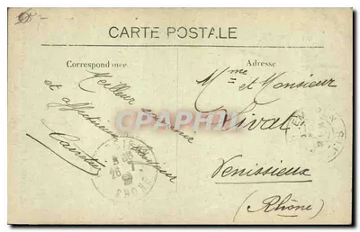 Embrun (870 m.) — Caserna Laharpe, Torre Bruna (siglo XI) — E. A. — Reverso