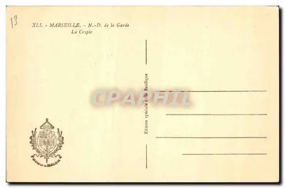 Notre-Dame de la Garde — Les Ascenseurs (44) — Édition spéciale de la Basilique — Verso