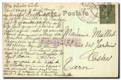 Saint-Flour — Zamek Sailhans — ND Phot. — Rewers