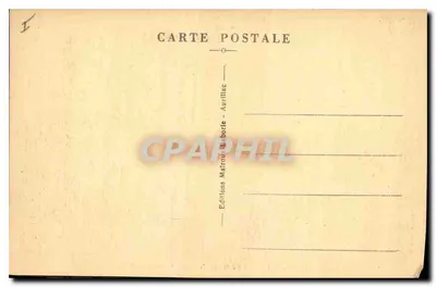 Zamek Saillant (XVI wiek) widziany z rzeki — Le Cantal Pitttoresque — Wydawnictwo Malrou d'Aurillac — Rewers