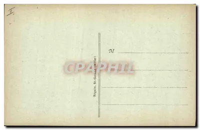 O Saillant e o Castelo — A Auvergne pitoresca — Béguin, St-Gérand (Allier) — Verso
