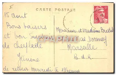 Cantal - La Montée du Puy-Mary (Pas de Peyrols, alt. 1582 m. - Puy-Mary 1787 m.) — Édition de Luxe, Serre — Rewers