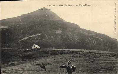 Piquete de pastagem no Puy-Mary — Cantal — editor Germaine Malonzy, Chavant, Auriac