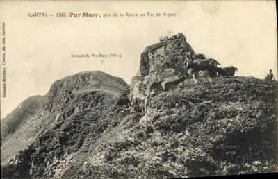 Puy-Mary — cume a 1786 m — editor Germain Malroux, lib. edit. Civette, Auriac