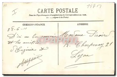 A Auvergne — O Castelo de Tournoël — LL. — 98 — Verso