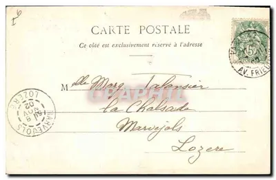Tournœl - Ruínas do Castelo — Lib. Bougé-Béal, 21 rue de l'Écu, Clermont-Ferrand — Verso