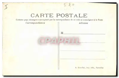 Abbaye des Vaux de Cernay — widok panoramiczny — A. Bourdier, wyd., Versailles — Rewers