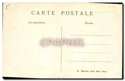 Vaux-de-Cernay — Bois des Marechoux : Um caminho entre as samambaias — E. M. — Verso
