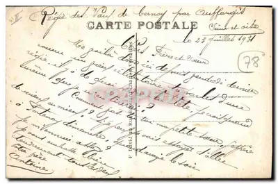 Les Vaux-de-Cernay — Entrée de l'Abbaye — Éditeur : F. David & R. Chanoine, n° 101 — Verso