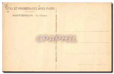 Saint-Germain - La Terrasse — Wydawnictwo Art Yvcon, n°24 — Rewers