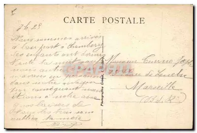 Chambéry — Estrada das Charmettes — Casa de Jean-Jacques Rousseau — La Savoie Touristique — Verso