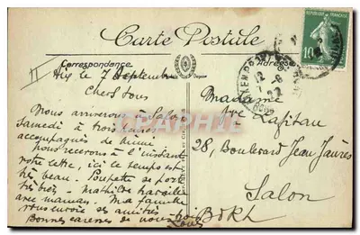 Aix-en-Provence — Szkoła Sztuk i rzemiosł — LL. — Selecta — Rewers