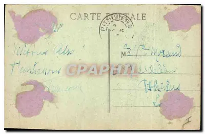 AIX-EN-PROVENCE - Portal do Velho Palácio Arquiepiscopal — Editor C. Bile — Verso