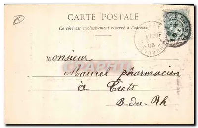 Aix-en-Provence — Hotel d'Espagnet (17e eeuw) — C. Martinet, uitg. Jouven — Achterkant