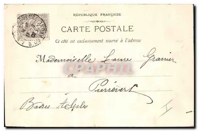 Aix-en-Provence — Fontein van de 4 Dolfijnen & Lyceum Mignet — E. Jaussaud Uitgever, n°8 — Achterkant
