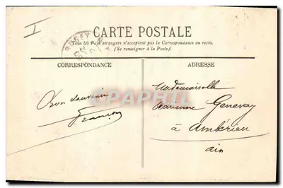 Aix-en-Provence — Fuente de los Cuatro Delfines — Lycée Mignet — Colección Jaussaud, Air — Reverso