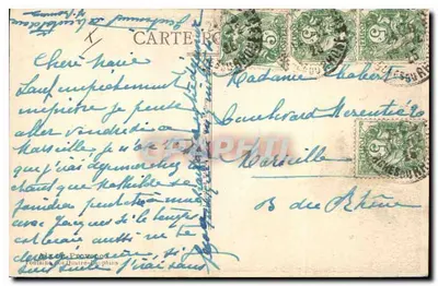 Fuente de los Cuatro Focas — Marsella — editada por Carte Postale — Reverso