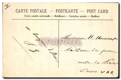 Aix-en-Provence — Rue Cardinale — Fontaine 4 dauphins — Coll. J. Sylvestre — Verso