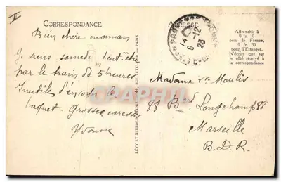 Aix-en-Provence — Cours Mirabeau — A Fonte de Água Quente — Selecta — Verso