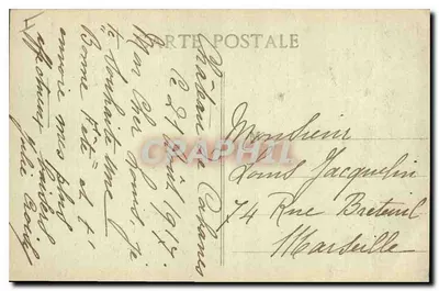 Aix-en-Provence — Cours Mirabeau — Fontaine Thermale — J-B Bouis, dit. — Achterkant