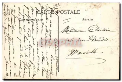 Aix-en-Provence — Fontanna ciepłej wody — Cours Mirabeau — Zbiór C. Martinet — Rewers