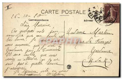 AIX-en-PROVENCE — A Fonte de Água Quente — Cours Mirabeau — Coleção C. Martinel — Verso