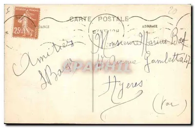 Aix-en-Provence — Fontanna z ciepłej wody — Wydawnictwo Paul Maurel — Rewers