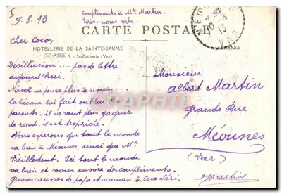 La Sainte-Baume — Fontanna Nans — Hôtellerie de la Sainte-Baume — Rewers