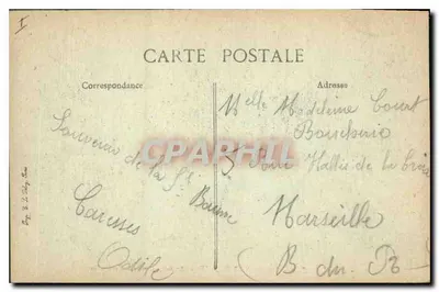 A Sainte-Baume — O Santo Pilon — O Rocher — BLD, n° 2022 — Verso