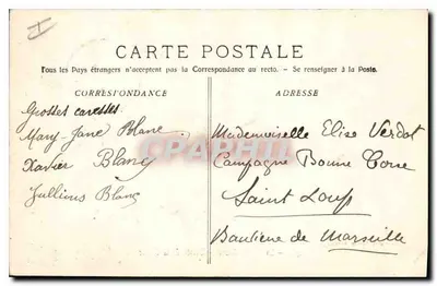 La Sainte-Baume — Ingang van de grot — Fototypie E. Lacour - Marseille, n°483 — Achterkant
