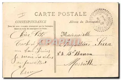 Święta Bauma — Wspinaczka do Jaskini — Wydawca L. Lavay L. Dacour Marsylia — nr 705 — Rewers