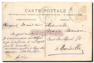La Sainte Baume - A Floresta (O Canapé) — Fototipia E. Lacombe Marsetille, n°481 — Verso
