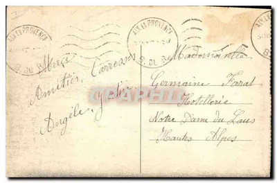 La Sainte-Baume — General View — Unknown Publisher, no. 75 — Back