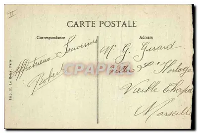 A Sainte-Baume — A Gruta dos Ovos — Editor B.D. n° 1954 — Verso