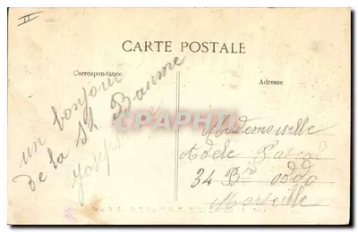 La Sainte-Beaume — W lesie — Campé — Wydawca E.D. n°1468 — Rewers