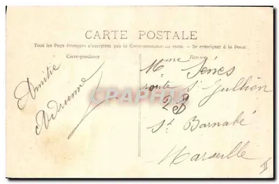 La Sainte-Baume - Salita alla Grotta — Fototipia E. Laoour - Marsiglia, n°705 — Verso