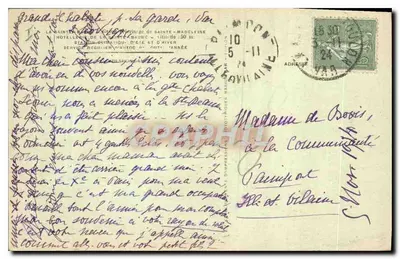 La Sainte-Baume — Hotel i klimatyczna stacja — wydawca anonimowy, nr 9 — Rewers