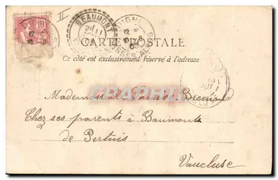 Sainte-Baume — Las drzew — P. Ruat wyd. nr 55 — Rewers