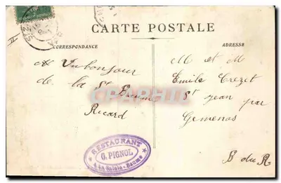 La Sainte-Baume — Il Canapé — Salita alla Grotta — Editore G. Pignol, n°13 — Verso