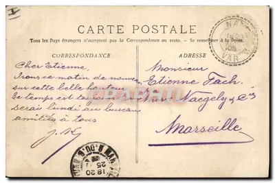La Sainte-Baume - Le Saint-Pilon (Widok z plateau) — Fotografia J. Lénauf, Marsylia — n° 921 — Rewers