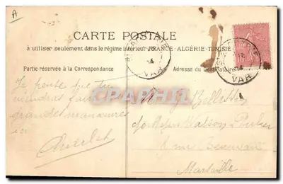 Keten van de Heilige Baume en het Plateau van Plan d'Aups — Fototyp. E. Lacour — Marseille, n° 2238 — Achterkant