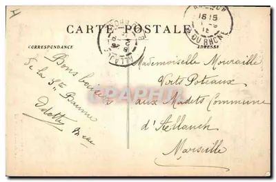 St-Zacharie (Var) — Aankomst bij de Grot van de Heilige Baume — Uitgever Téléphone 9 — Achterkant